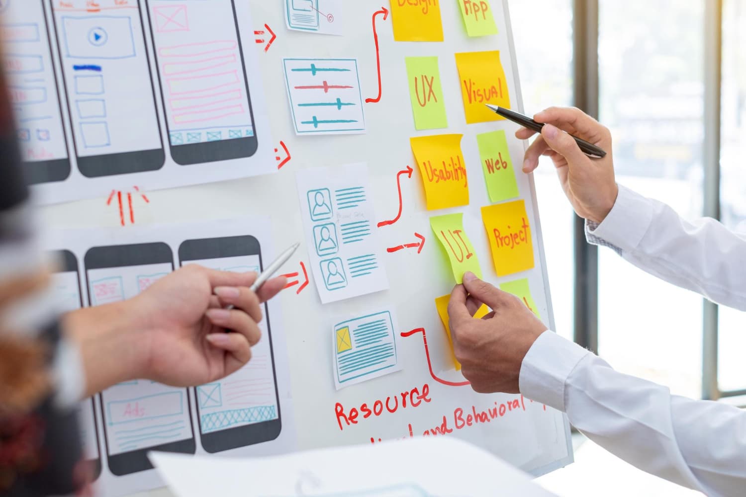 User journeys, IA, page templates, and backing platform selection with accessibility and performance targets.